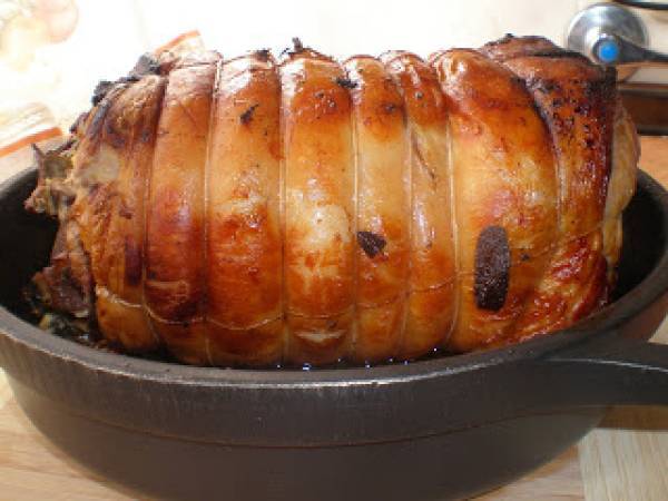 Silla de cordero rellena al horno - Preparación paso 15