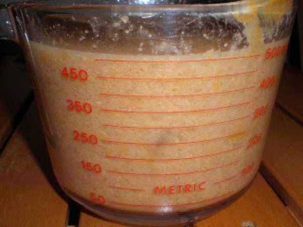 Muffins veganos de mantequilla de cacahuete y plátano - Preparación paso 2