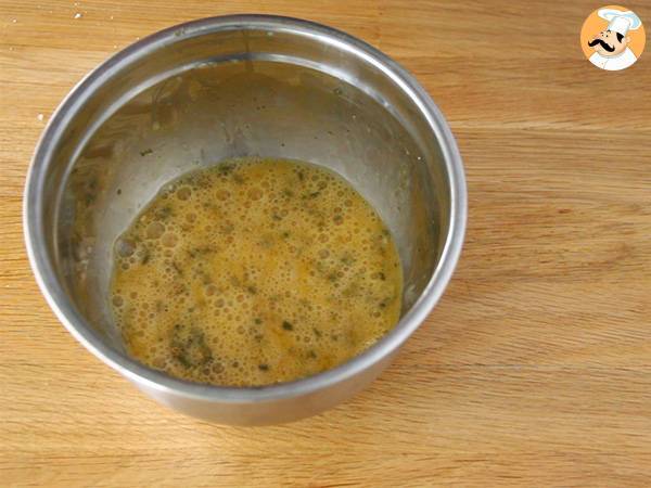 Muffins de bacon con queso express - Preparación paso 2