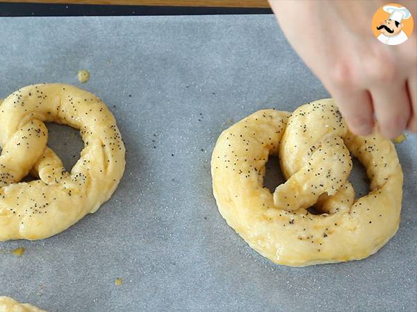 Bretzels, pretzels alemanes caseros - Preparación paso 7