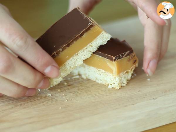 Twix casero, barritas de caramelo - Preparación paso 7
