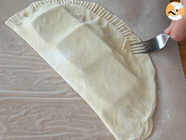 Calzone de queso y patatas - Preparación paso 4