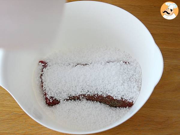 Cecina casera con hierbas - Preparación paso 2