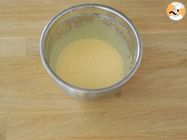 Brazo de gitano de nutella - Preparación paso 1