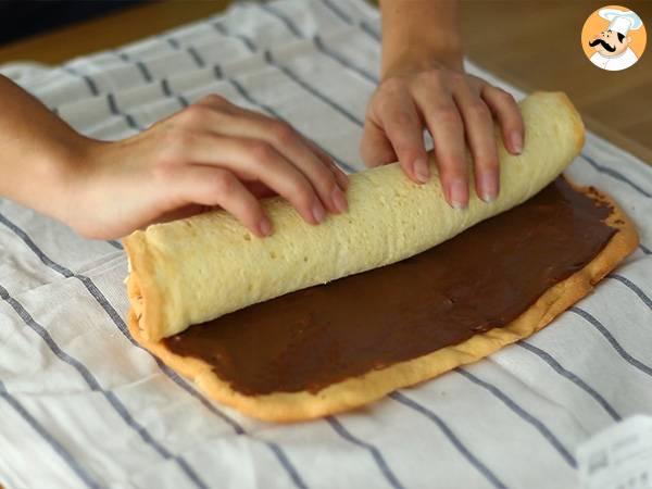 Brazo de gitano de nutella - Preparación paso 6
