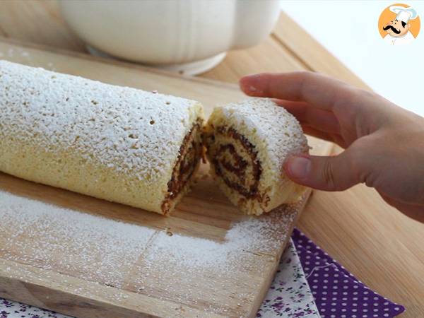 Brazo de gitano de nutella - Preparación paso 7
