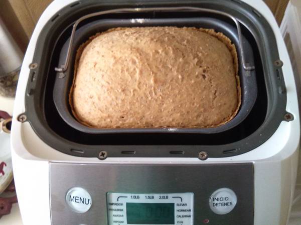Pan Integral con Ajo en Panificadora Lexa - Preparación paso 5