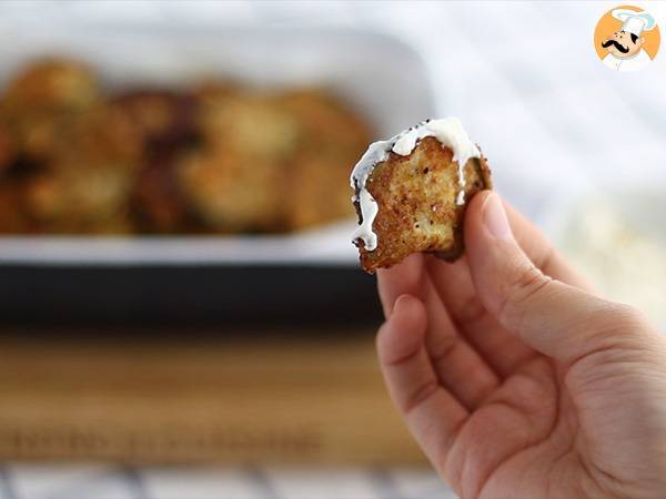 Calabacín rebozado y frito - Preparación paso 5