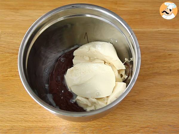 Brownie vegano, sin huevo, sin lactosa - Preparación paso 1