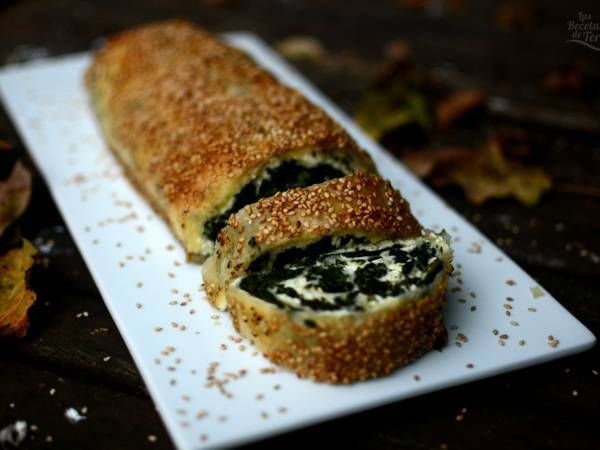 Maravilloso borek de espinacas y queso - Preparación paso 1