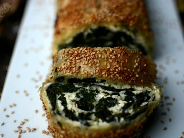 Maravilloso borek de espinacas y queso - Preparación paso 2