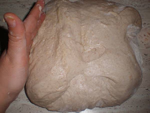 Pan rústico, con harina integral y de centeno - Preparación paso 8