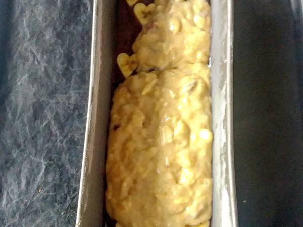 Pan de Plátano con costra de caramelo - Preparación paso 2