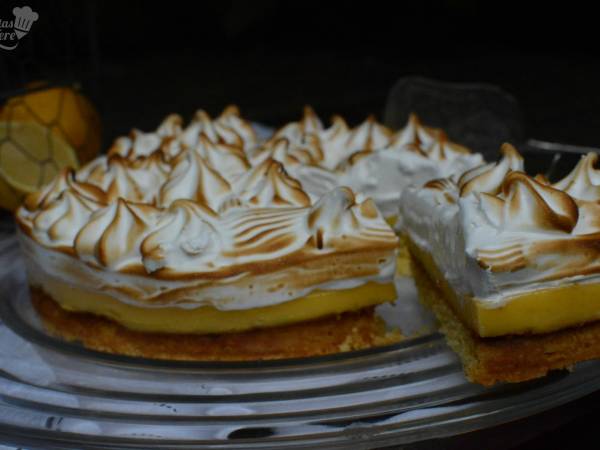 Pastel de limón con masa sablé y merengue suizo - Preparación paso 1
