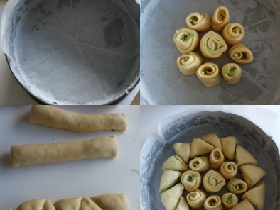 Pan de ajo y queso manchego, pull apart - Preparación paso 4