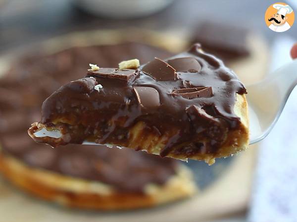 Tarta de crema, chocolate y Daims - Preparación paso 6
