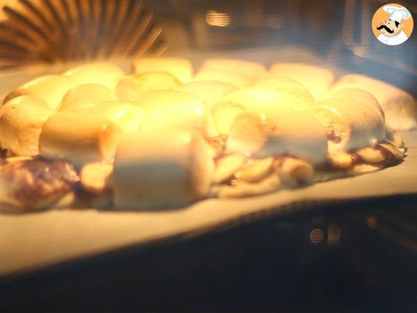 Pizza dulce de plátano y nutella - Preparación paso 4