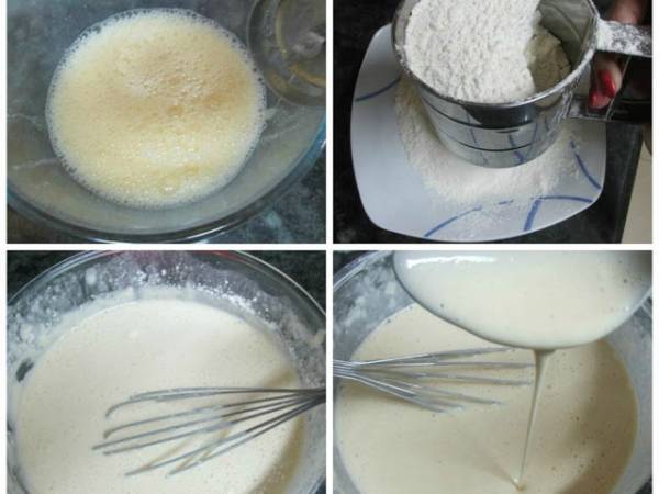 Flores de sartén extremeñas - Preparación paso 1