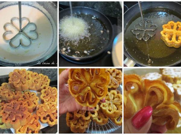 Flores de sartén extremeñas - Preparación paso 2