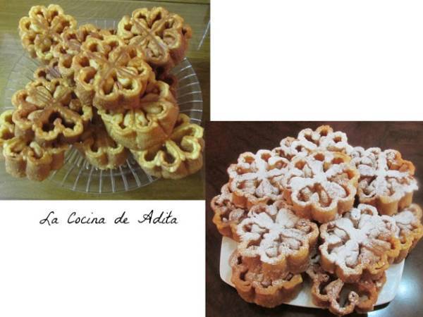 Flores de sartén extremeñas - Preparación paso 4