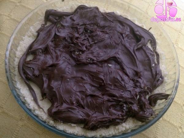 Tarta estilo rústica con relleno de nutella - Preparación paso 2