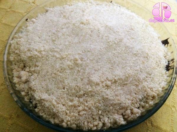 Tarta estilo rústica con relleno de nutella - Preparación paso 3