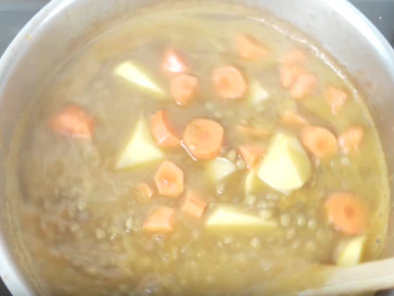 Lentejas con verduras, sin carne, veganas - Preparación paso 7