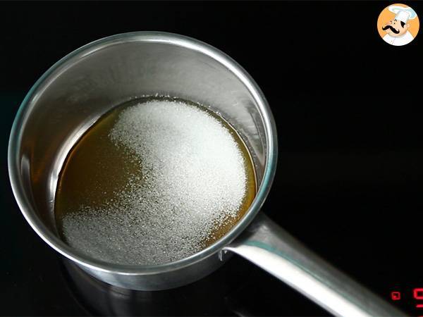 Flan de leche condensada con caramelo - Preparación paso 1