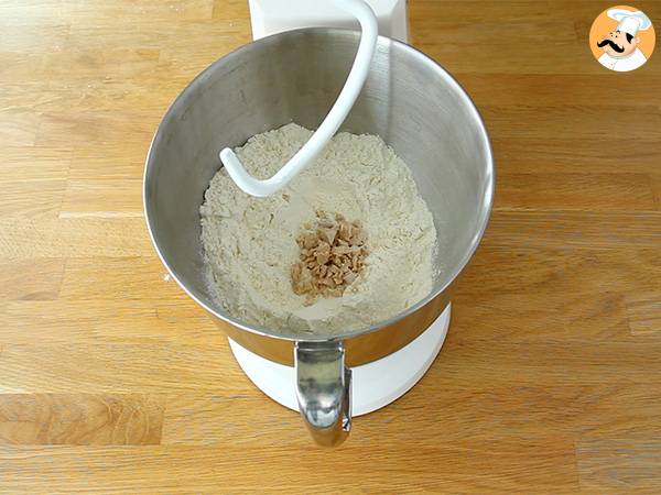 Pan de hamburguesa casero - Preparación paso 1