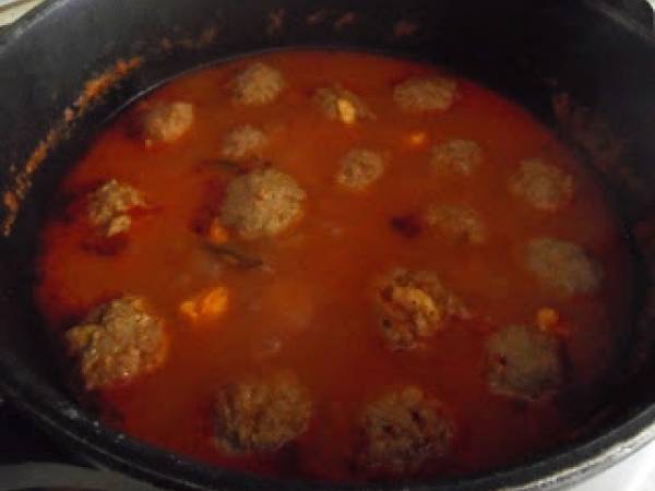 Albóndigas al chipotle, comida mejicana - Preparación paso 11