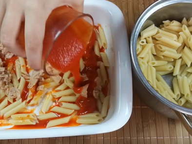 Lasaña de macarrones - Preparación paso 3