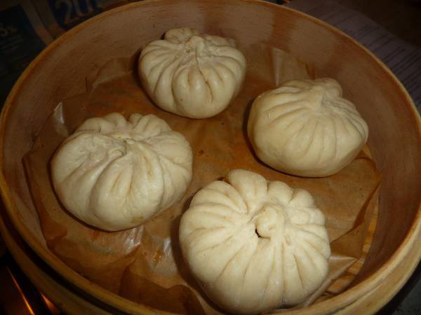 Nikuman, bollos rellenos de cerdo al vapor - Preparación paso 16