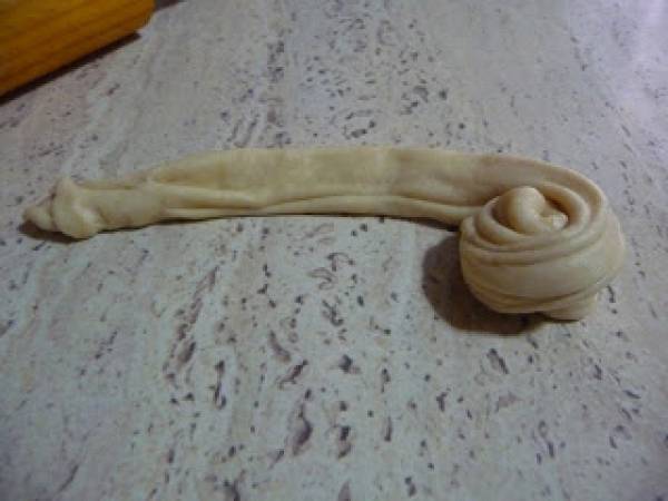 Kerala paratha - Preparación paso 7