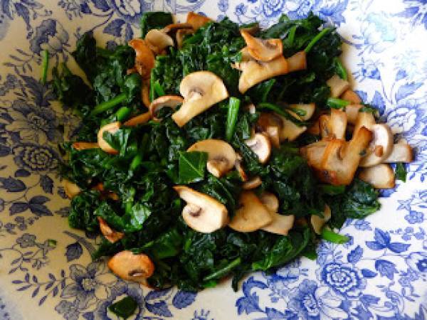 Muffins de espinacas y champiñones - Preparación paso 2