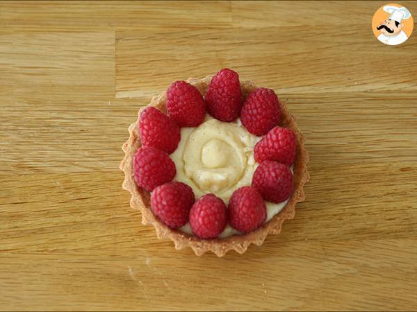 Tartaletas de frambuesa y crema pastelera - Preparación paso 7