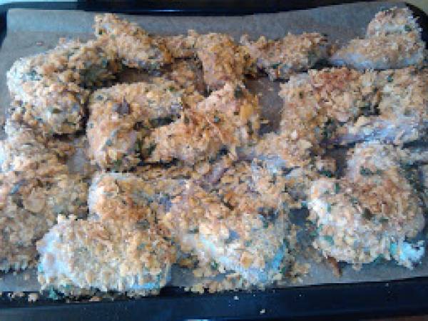 Alitas de pollo crujientes al horno - Preparación paso 6