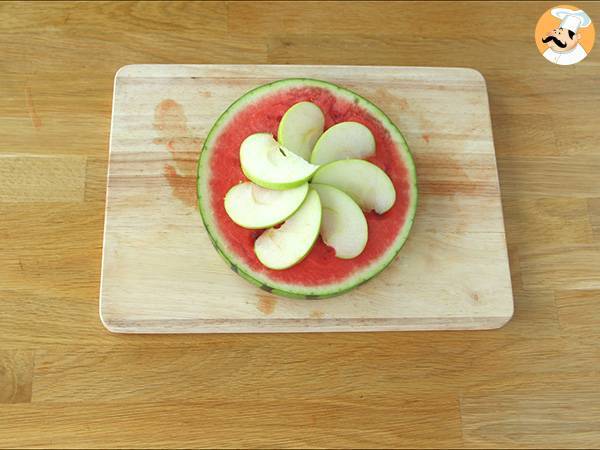 Pizza de sandía, postre refrescante - Preparación paso 2