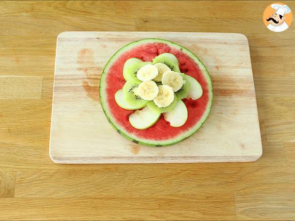 Pizza de sandía, postre refrescante - Preparación paso 4