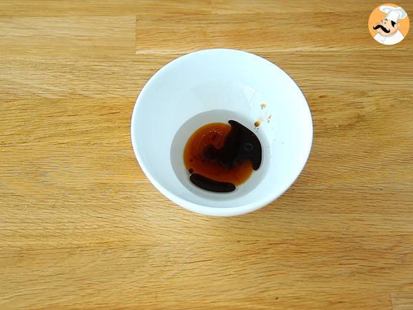 Salchichas caramelizadas con soja y miel - Preparación paso 2