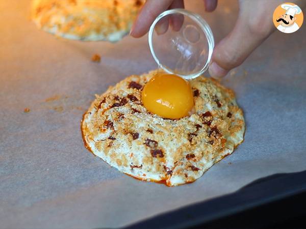 Nube de huevos con chorizo - Preparación paso 6