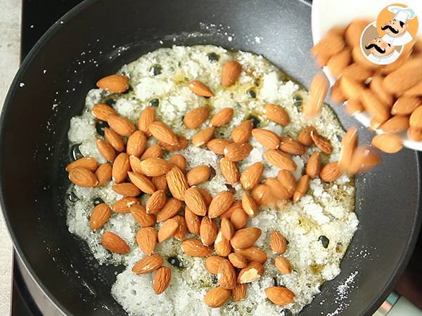 Praliné de almendras casero - Preparación paso 1