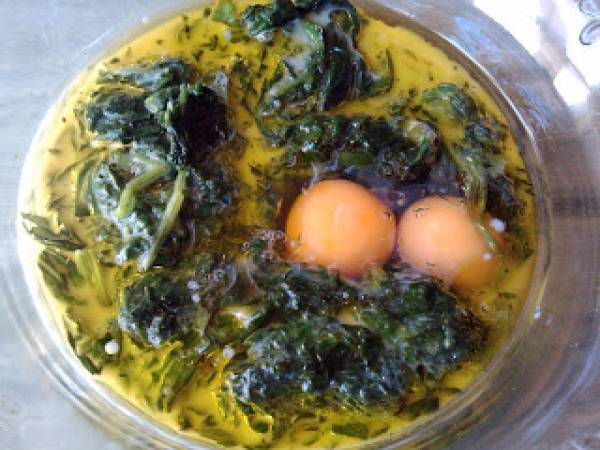 Muffins de espinacas y queso - Preparación paso 6