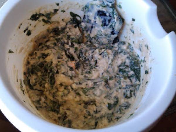 Muffins de espinacas y queso - Preparación paso 7