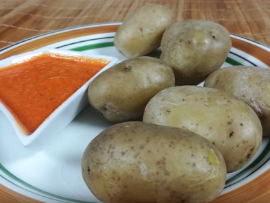 Patatas de guarnición arrugadas - Preparación paso 2