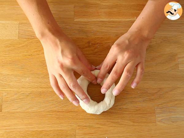 Pan de bagels - Preparación paso 3