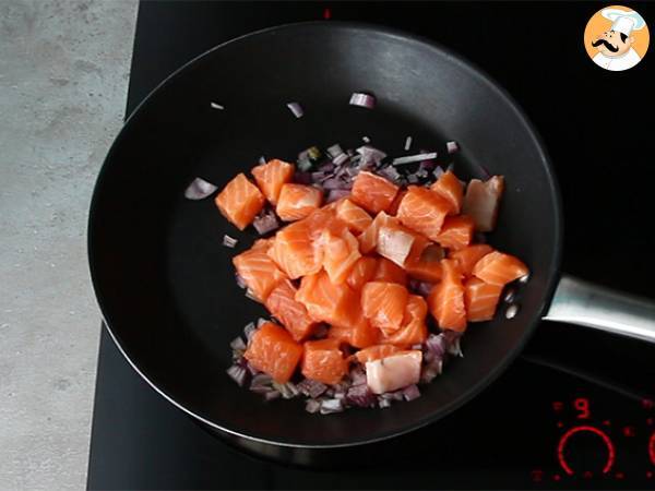 Quiche de salmón fácil y rápida - Preparación paso 1