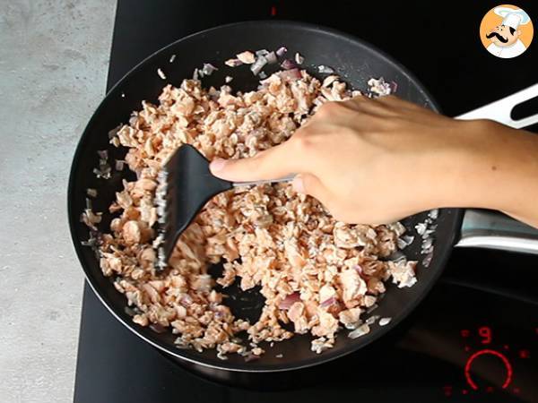 Quiche de salmón fácil y rápida - Preparación paso 2