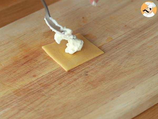 Raviolis caseros de ricotta y albahaca - Preparación paso 6