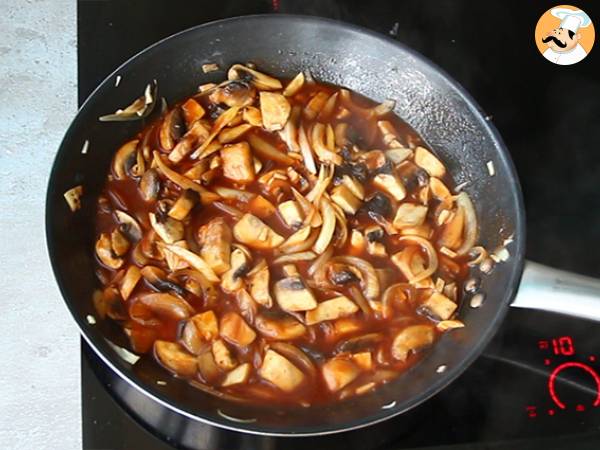 Ternera Strogonoff casero - Preparación paso 4