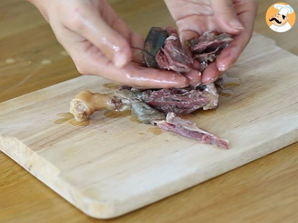 Parmentier de pato confitado - Preparación paso 4